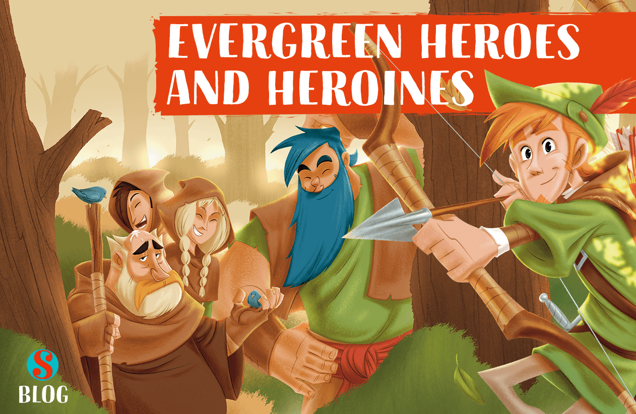 Robin Hood, Maui, Aladdin, Heroes and heroines