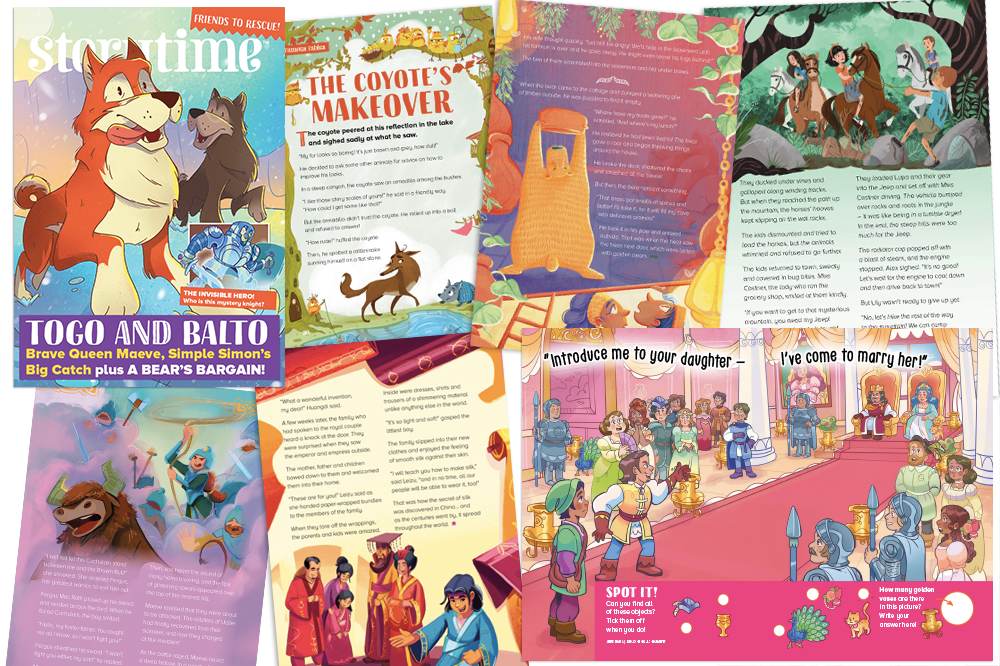 Meet all creatures great and small! The latest issue of Storytime is hot off the press, and it’s a special treat for animal lovers. Inside, you will find a menagerie of magnificent creatures.